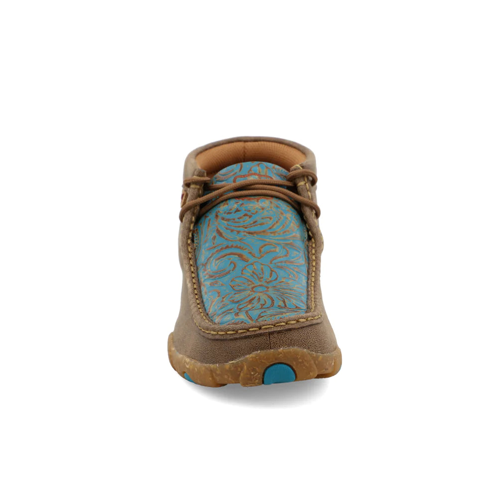 Twisted X Women's Chukka Driving Moc - Brown/Turquoise