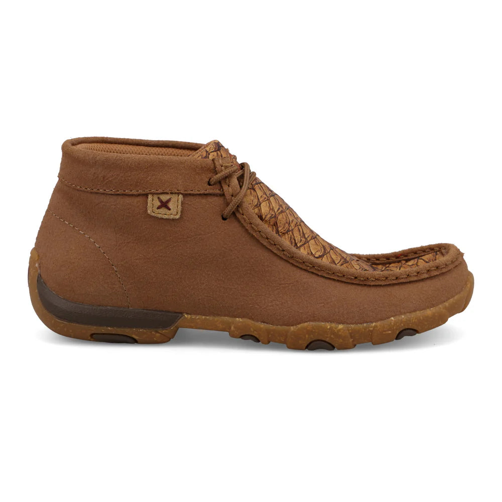 Twisted X Ladies Chukka Driving Moc D Toe - Tan