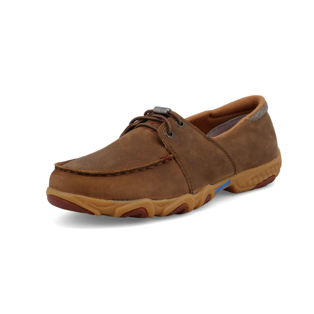 Twisted X Ladies Boat Shoe Driving Moc - Brown