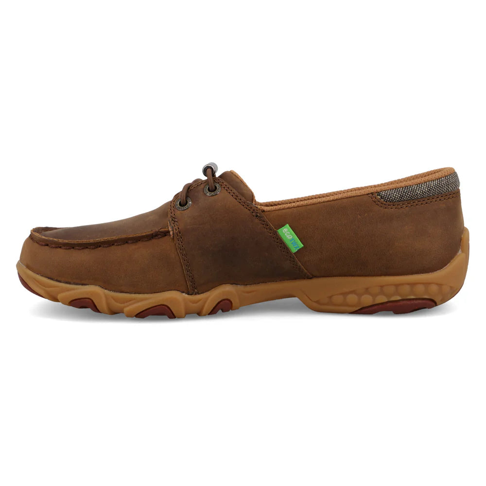 Twisted X Ladies Boat Shoe Driving Moc - Brown