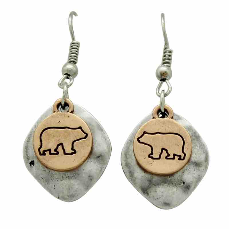 KC Gifts Bear Earrings