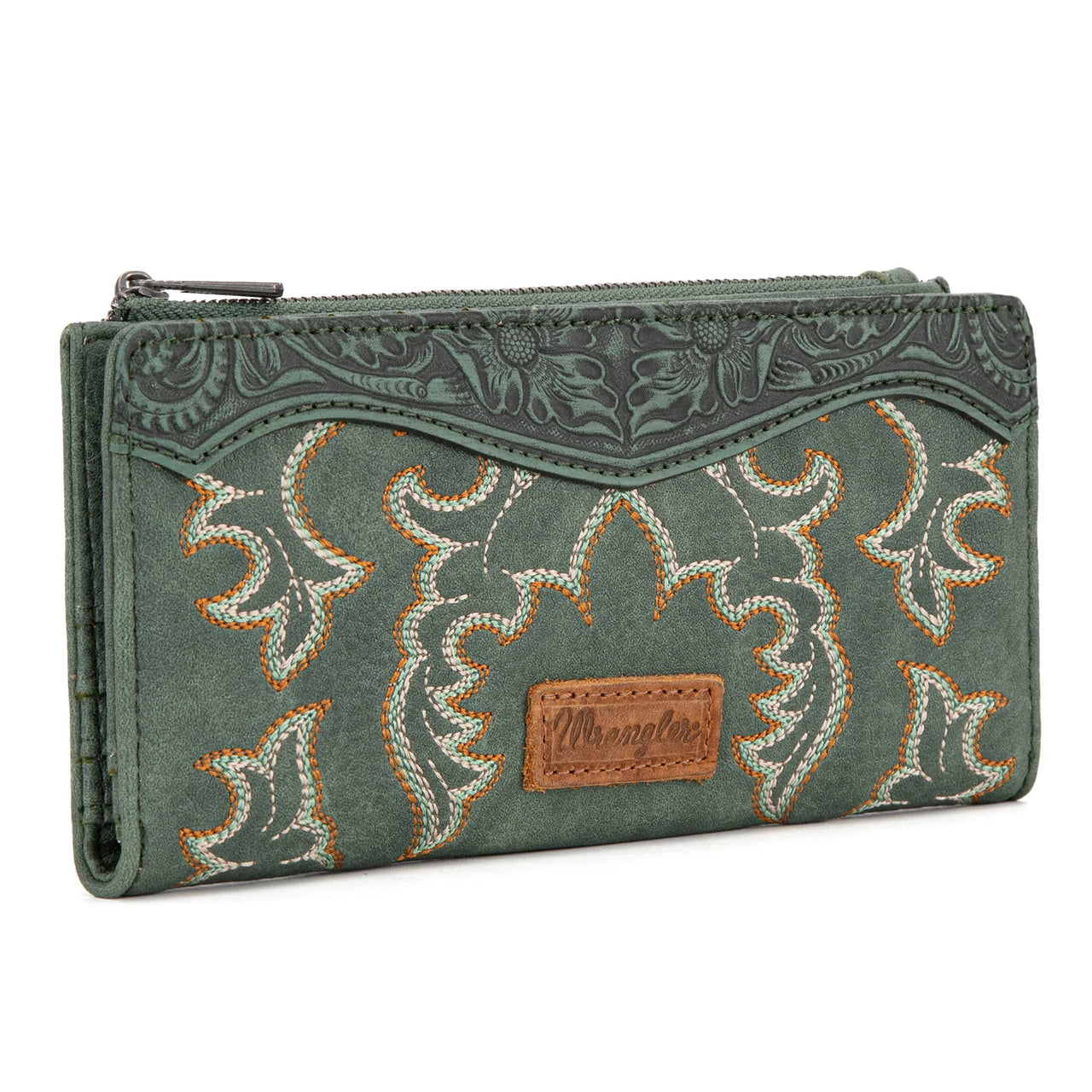 Wrangler Embroidered Bifold Wallet- Multiple Colours