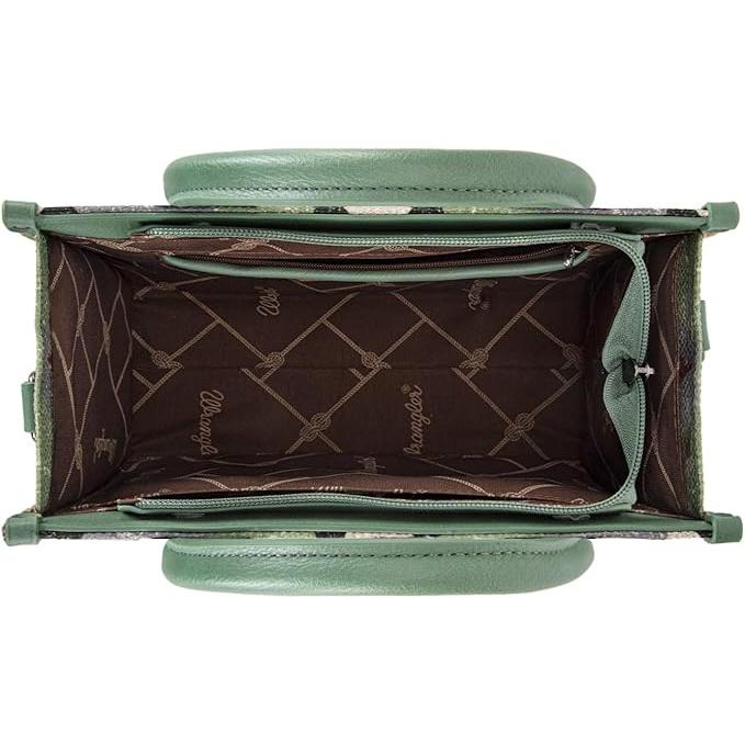 Wrangler Southwestern Pattern Dual Sided Print Tote/Crossbody-Multiple Colors