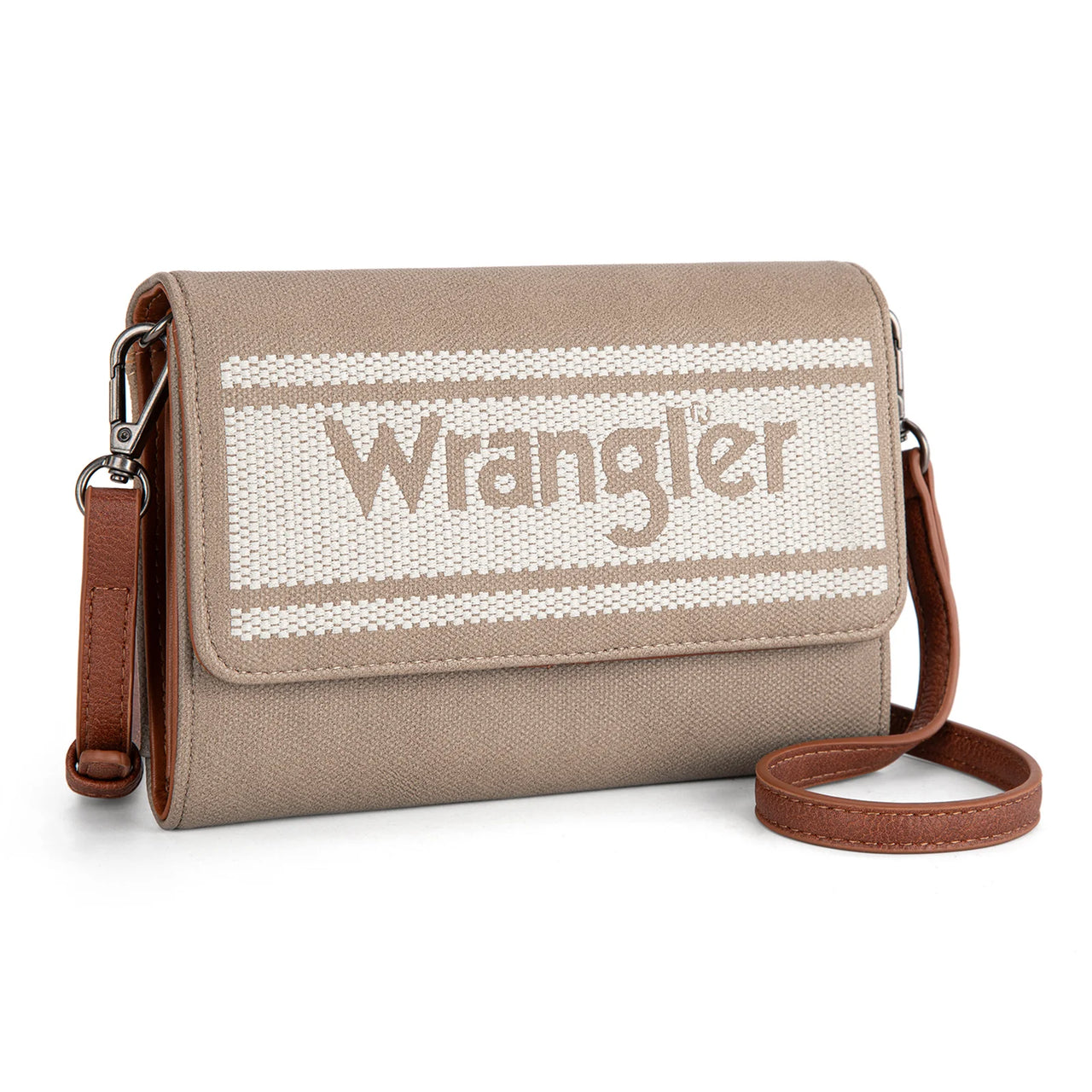 Wrangler Logo Waxed Canvas Wallet/Crossbody- Multiple Colors