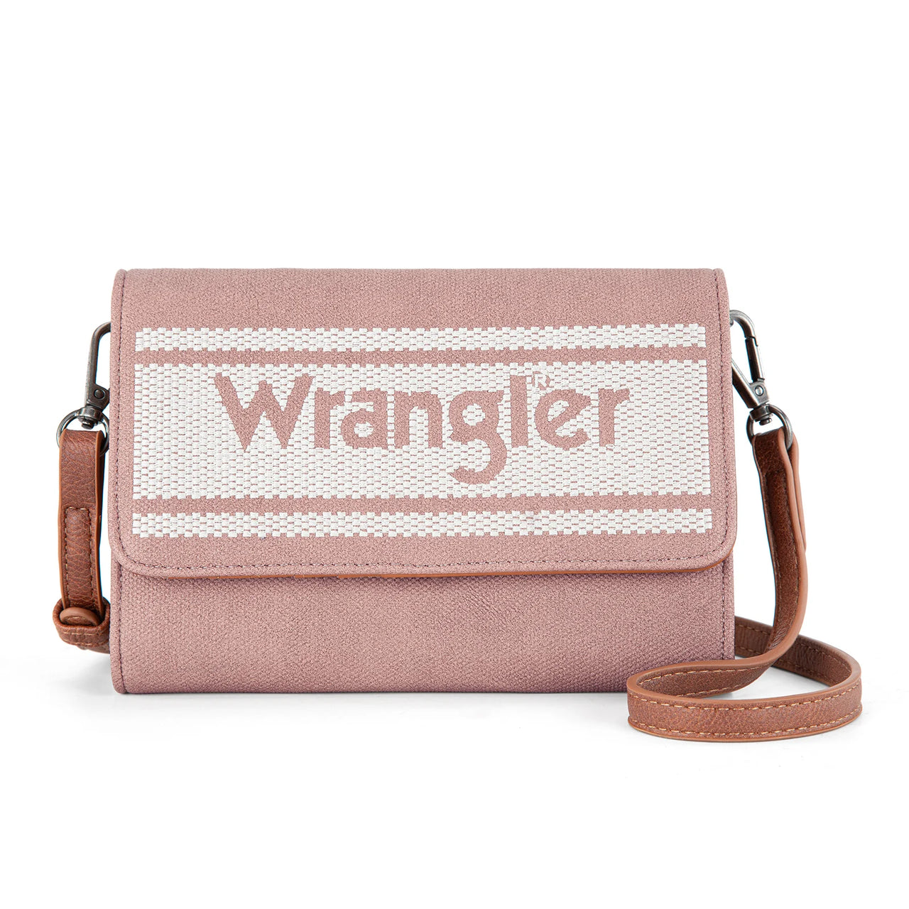 Wrangler Logo Waxed Canvas Wallet/Crossbody- Multiple Colors
