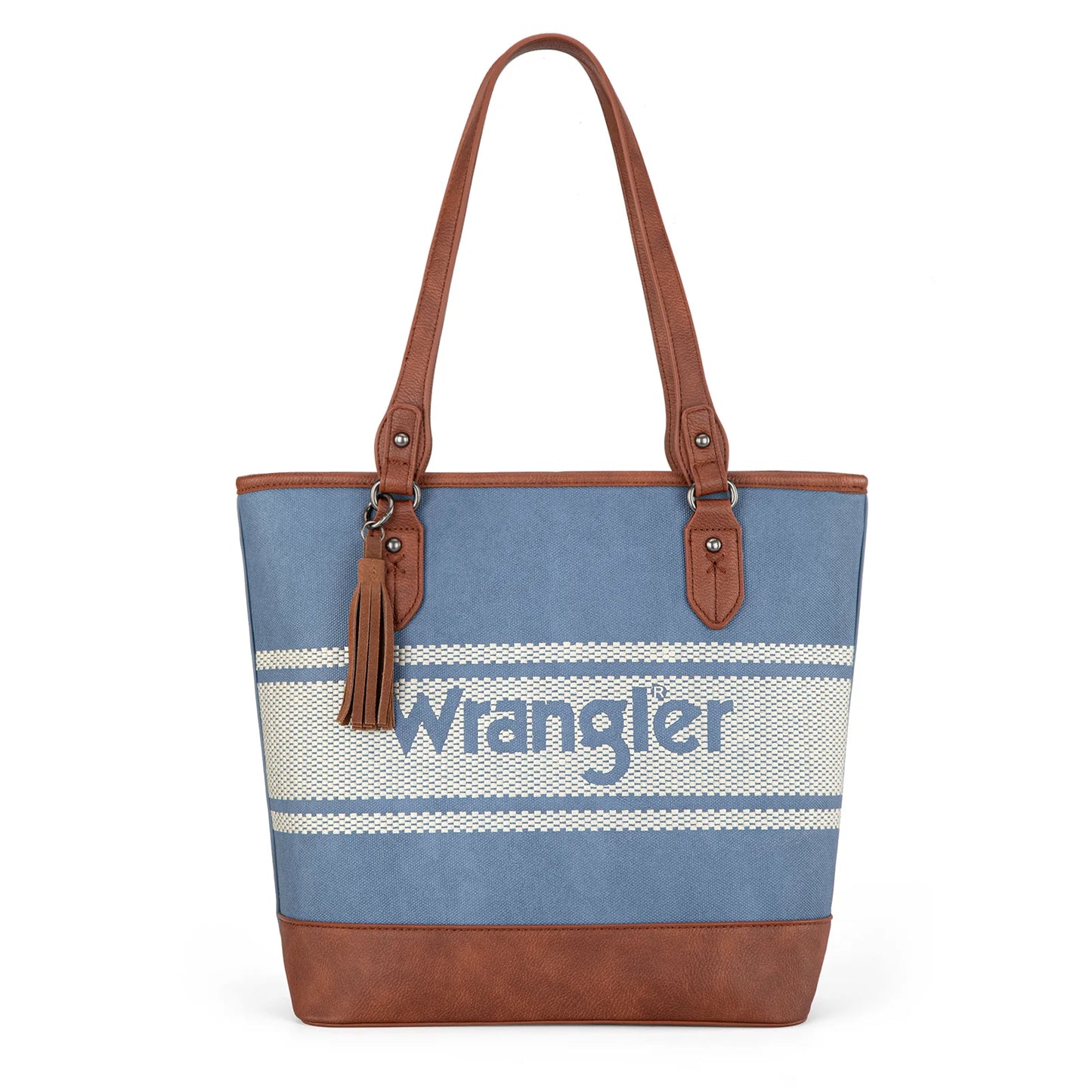 Wrangler Logo Waxed Canvas Tote- Multiple Colors
