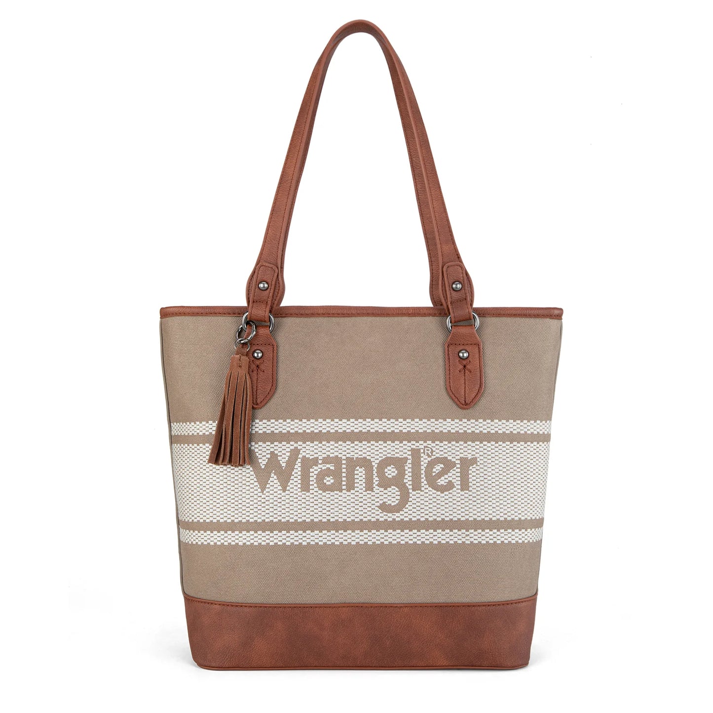 Wrangler Logo Waxed Canvas Tote- Multiple Colors