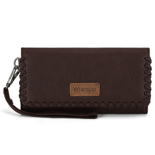 Wrangler Women's Whipstitch Wristlet Wallet- Multiple Colors