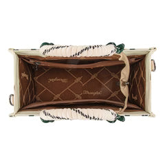 Wrangler Cactus Print Rope Tote/Crossbody- Beige