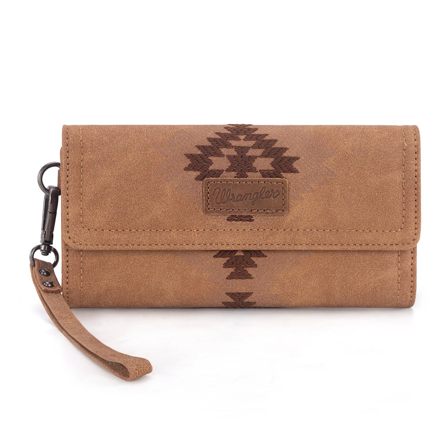 Wrangler Western Aztec Embroidered Wallet-Wristlet- Multiple Colours