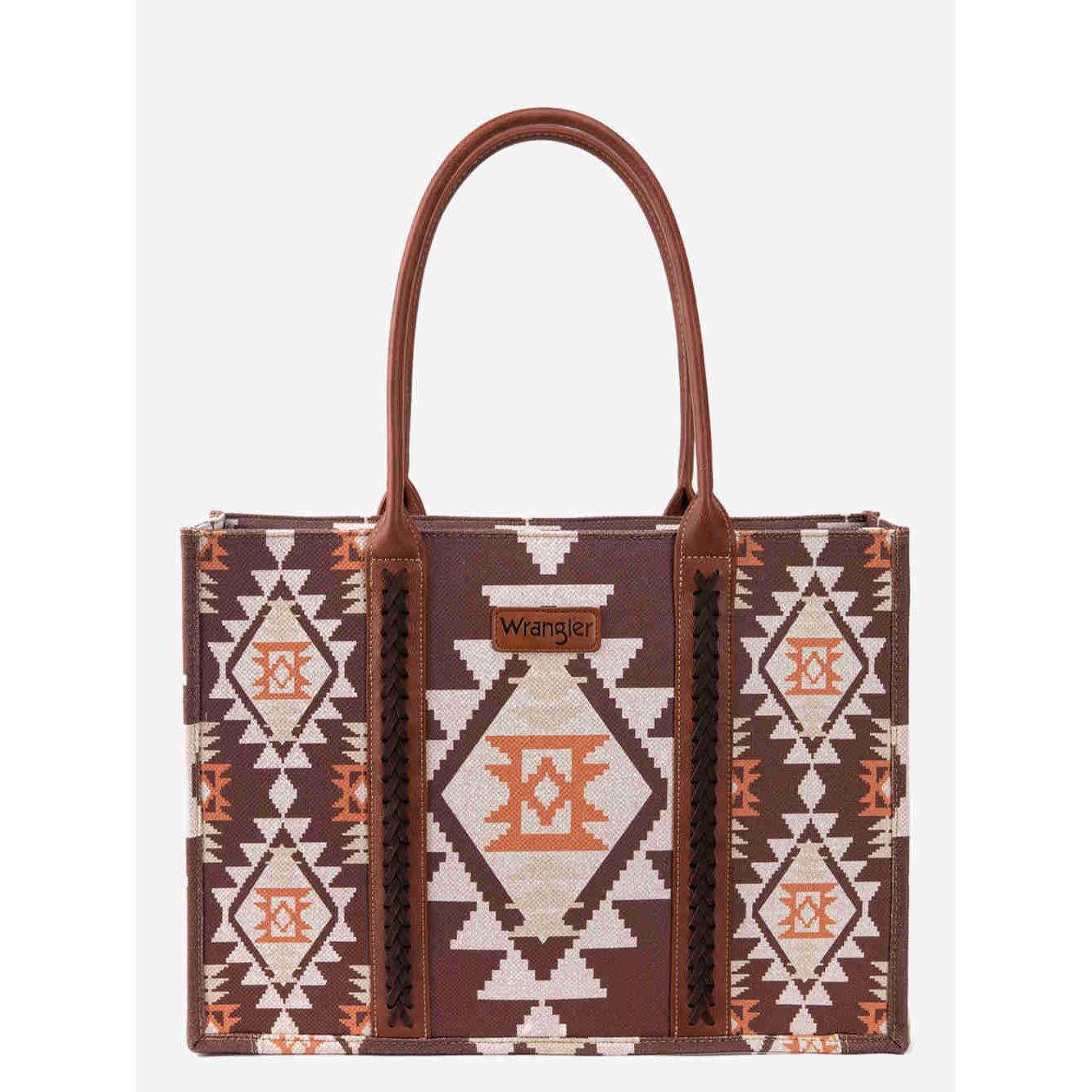 Wrangler Southwest Pattern Dual Sided Mini Print Tote/Crossbody