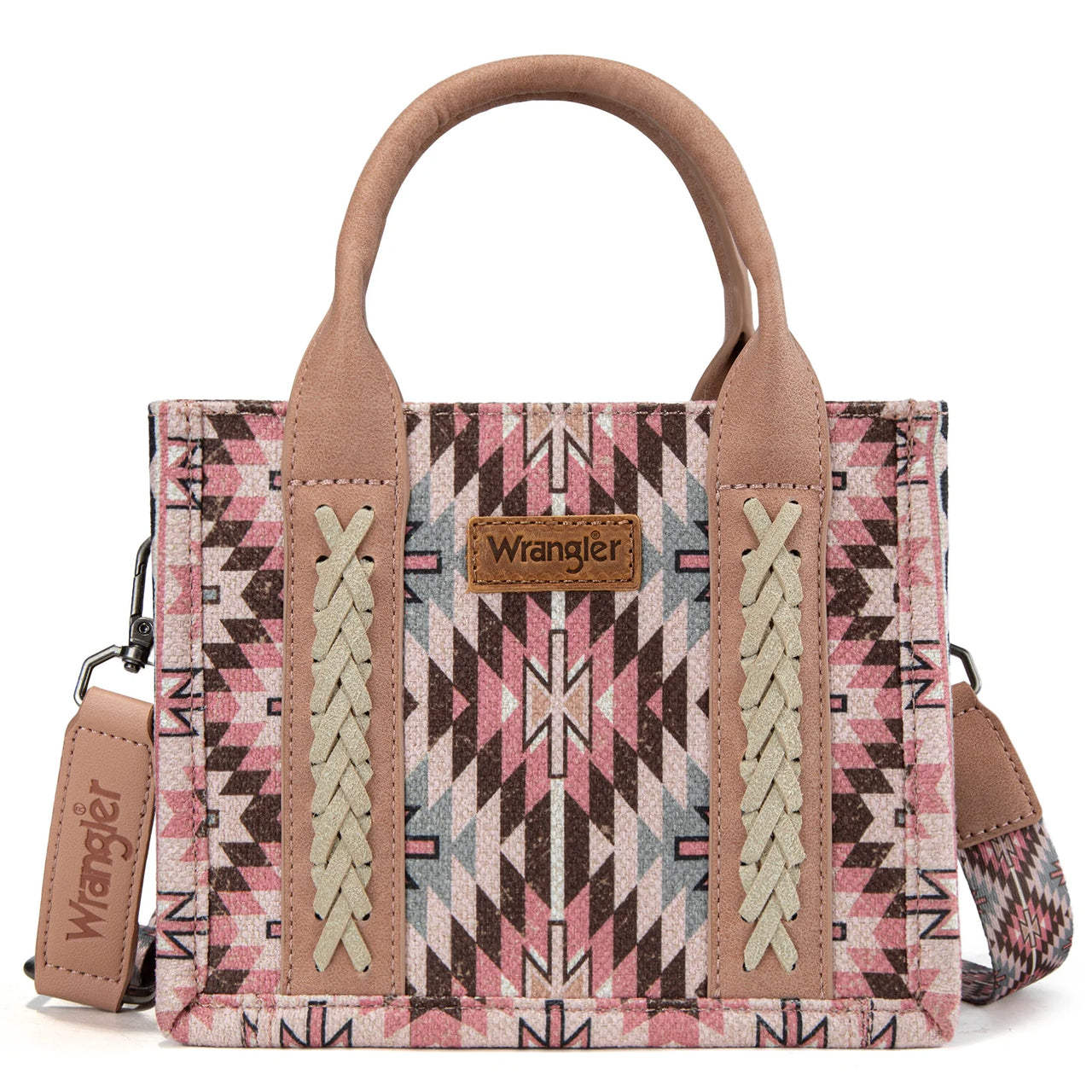 Wrangler Southwest Pattern Dual Sided Mini Print Tote/Crossbody