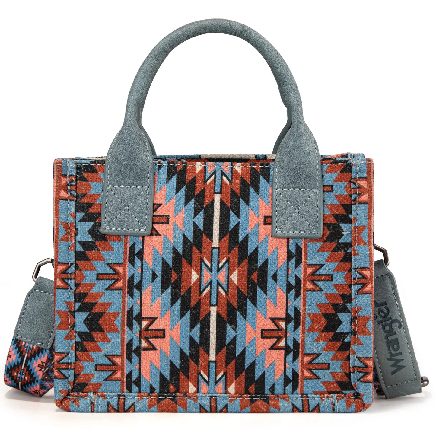 Wrangler Southwest Pattern Dual Sided Mini Print Tote/Crossbody