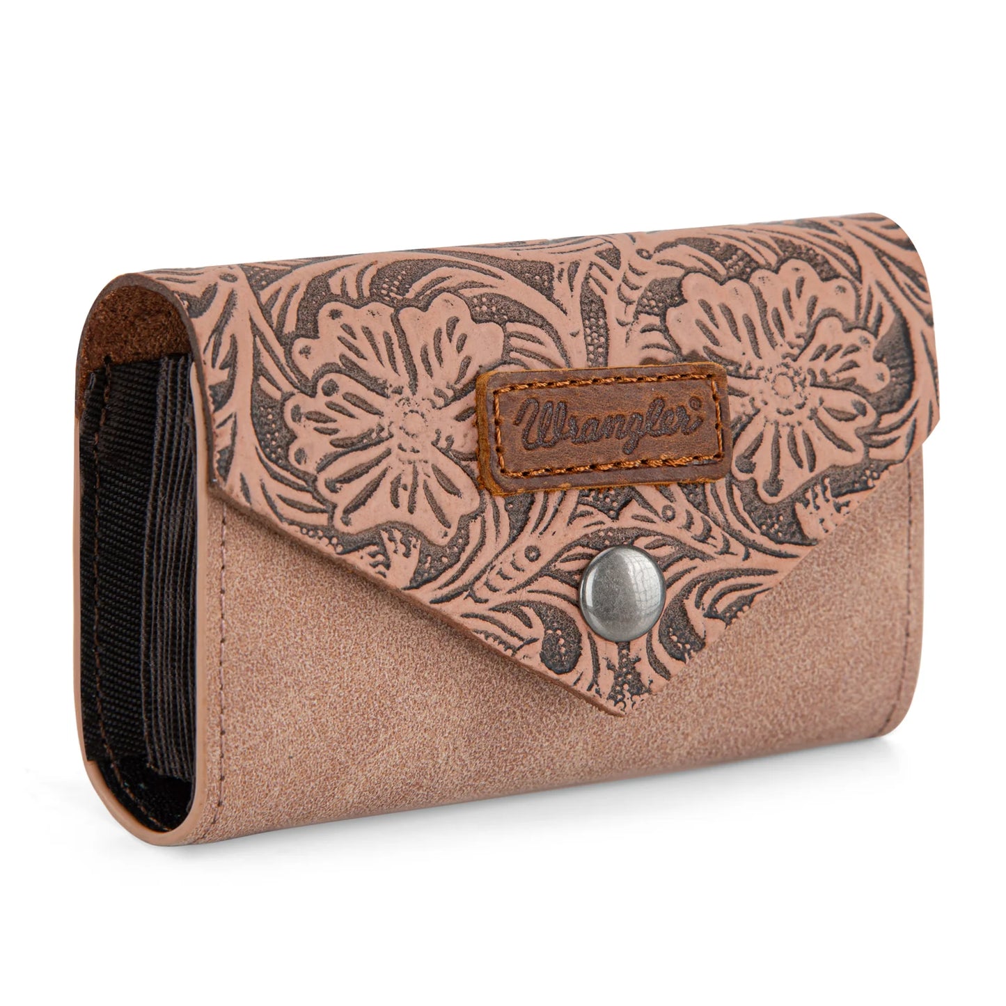 Wrangler Floral Tooled Card Holder- Multiple Colours - Irvine Tack & Western Wear