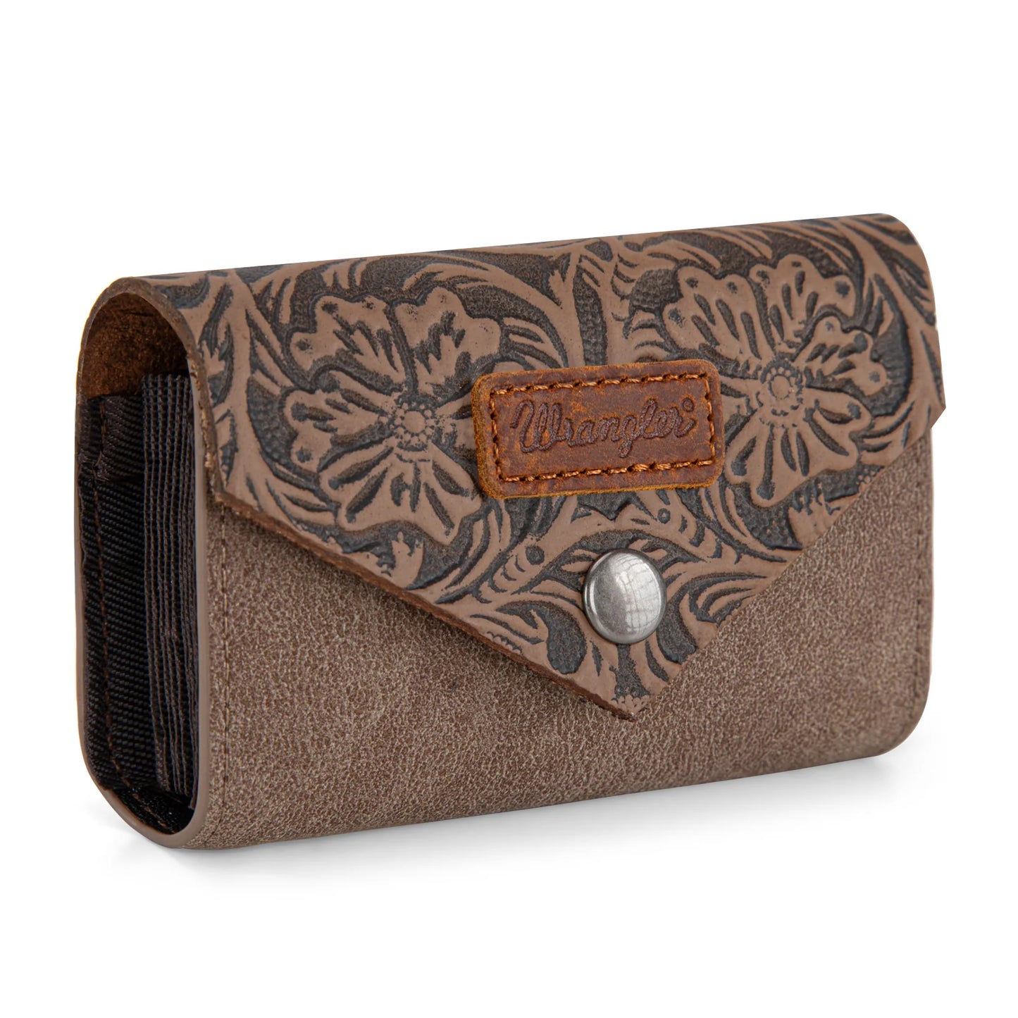 Wrangler Floral Tooled Card Holder- Multiple Colours - Irvine Tack & Western Wear