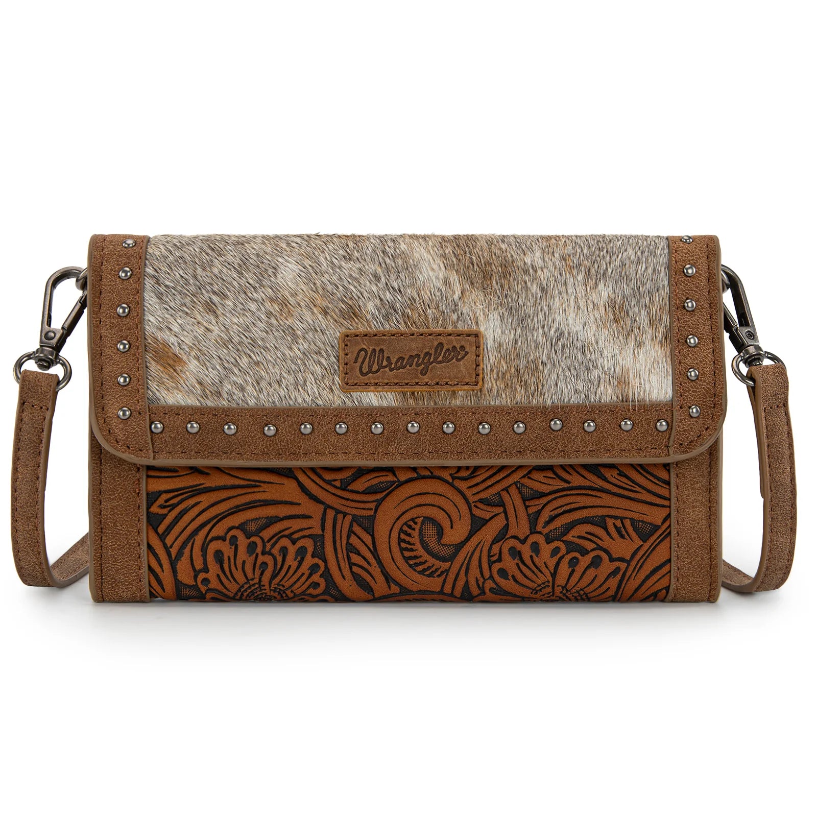 Wrangler Wrangler Genuine Cowhide Wallet Wristlet Crossbody Bag- Multiple Colours - Irvine Tack & Western Wear