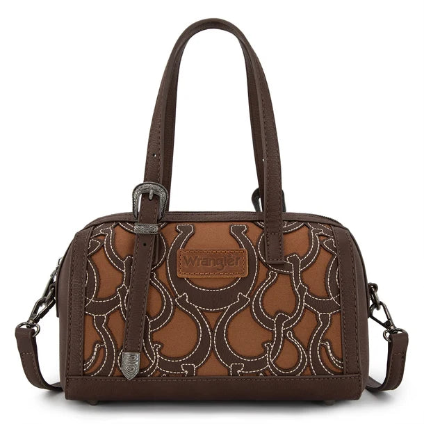 Wrangler Horseshoe Cutout Mini Boston Crossbody Bag- Multiple Colours