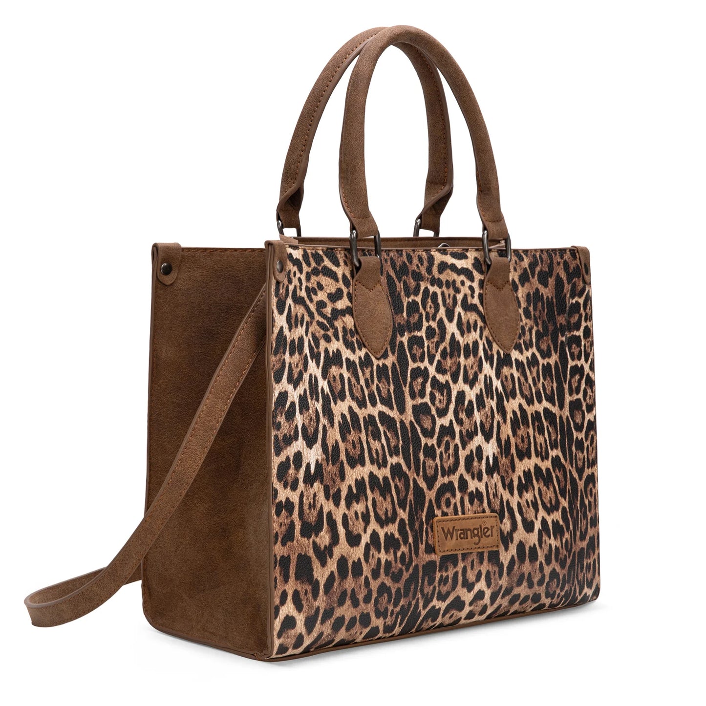 Wrangler Leopard Print Wide Tote Bag/Crossbody- Multiple Colours