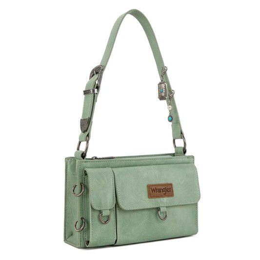 Wrangler Buckle Charm Small Shoulder Bag- Multiple Colours - Irvine Tack & Western Wear