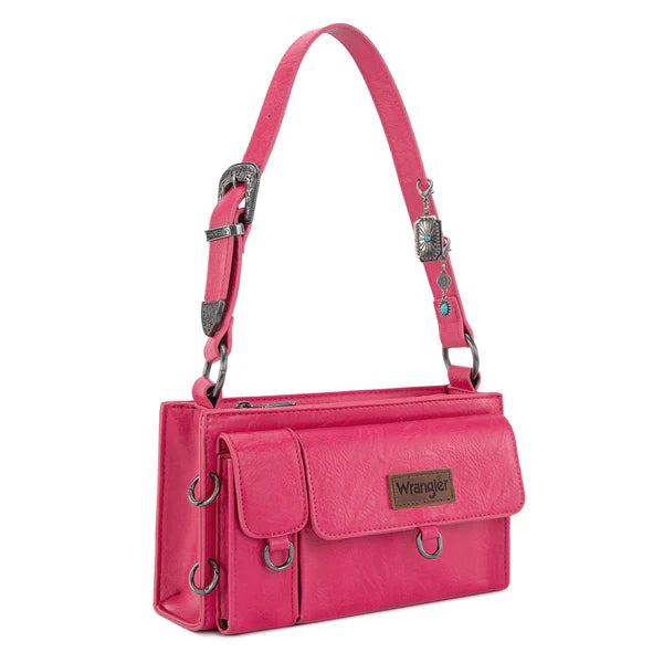 Wrangler Buckle Charm Small Shoulder Bag- Multiple Colours - Irvine Tack & Western Wear
