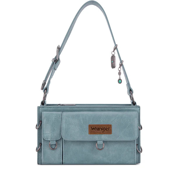 Wrangler Buckle Charm Small Shoulder Bag- Multiple Colours - Irvine Tack & Western Wear