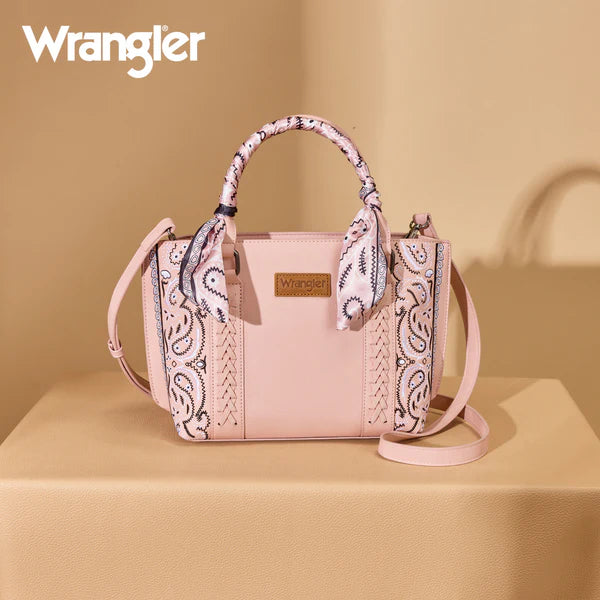Wrangler Bandana Paisley Print Tote Crossbody- Multiple Colours - Irvine Tack & Western Wear