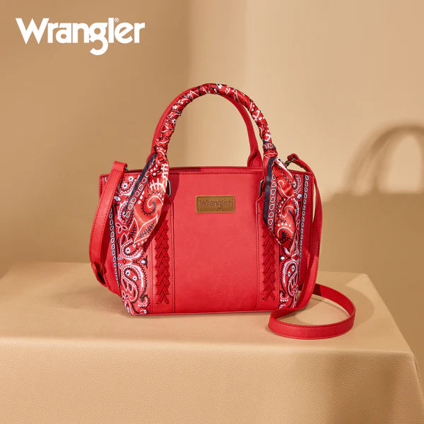 Wrangler Bandana Paisley Print Tote Crossbody- Multiple Colours - Irvine Tack & Western Wear
