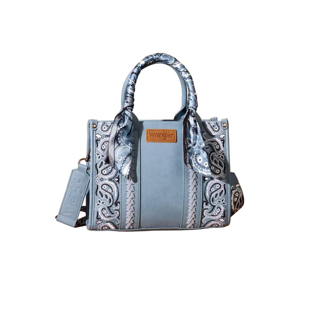 Wrangler Bandana Paisley Print Tote Crossbody- Multiple Colours - Irvine Tack & Western Wear