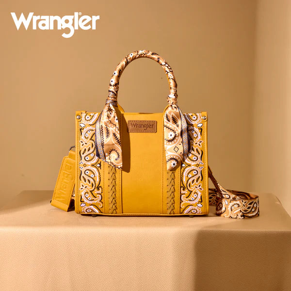 Wrangler Bandana Paisley Print Tote Crossbody- Multiple Colours - Irvine Tack & Western Wear