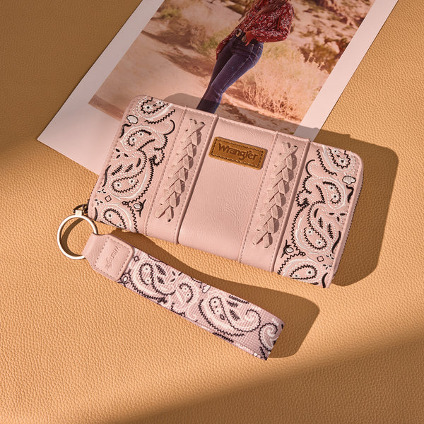 Wrangler Bandana Paisley Print Wallet- Multiple Colours - Irvine Tack & Western Wear