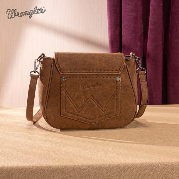 Wrangler Aztec Saddle Crossbody Bag- Multiple Colours