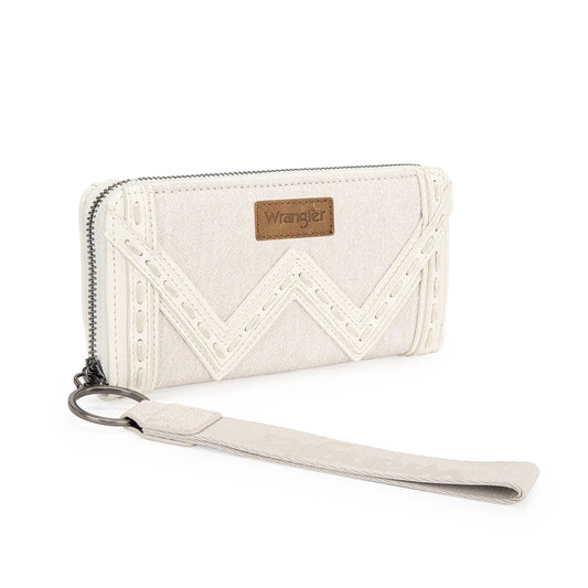 Wrangler Women's Western Chevron Contrast Stitch RFID Wallet- Multiple Colours