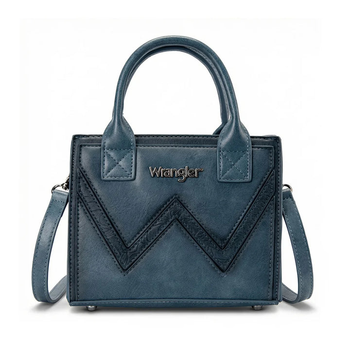 Wrangler Chevron Stitch Tote Crossbody Bag- Multiple Colours