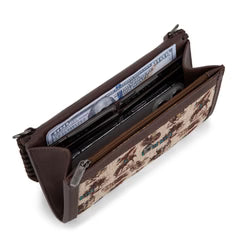 Montana West  Wrangler Vintage Retro Cowboy Cool Print Wallet/Crossbody-Multiple Colours