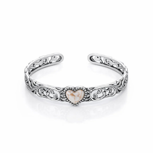 Wrangler Hearstone Scroll Inlay Cuff-