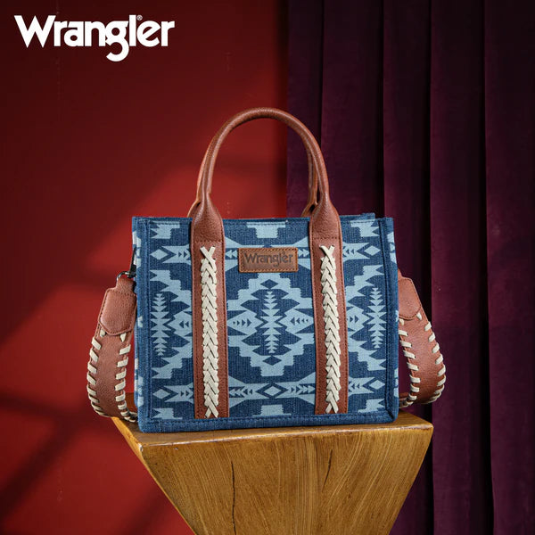 Wrangler Southwest Print Small Canvas Tote/Crossbody