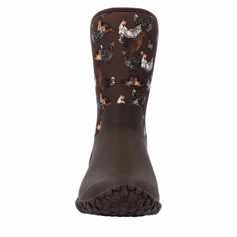 Muck Boots Women's Muckster II Mud - Dark Brown/Chickenprint