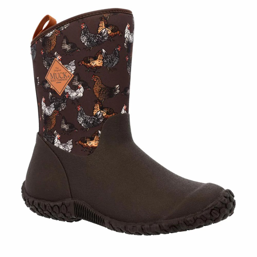 Muck Boots Women's Muckster II Mud - Dark Brown/Chickenprint
