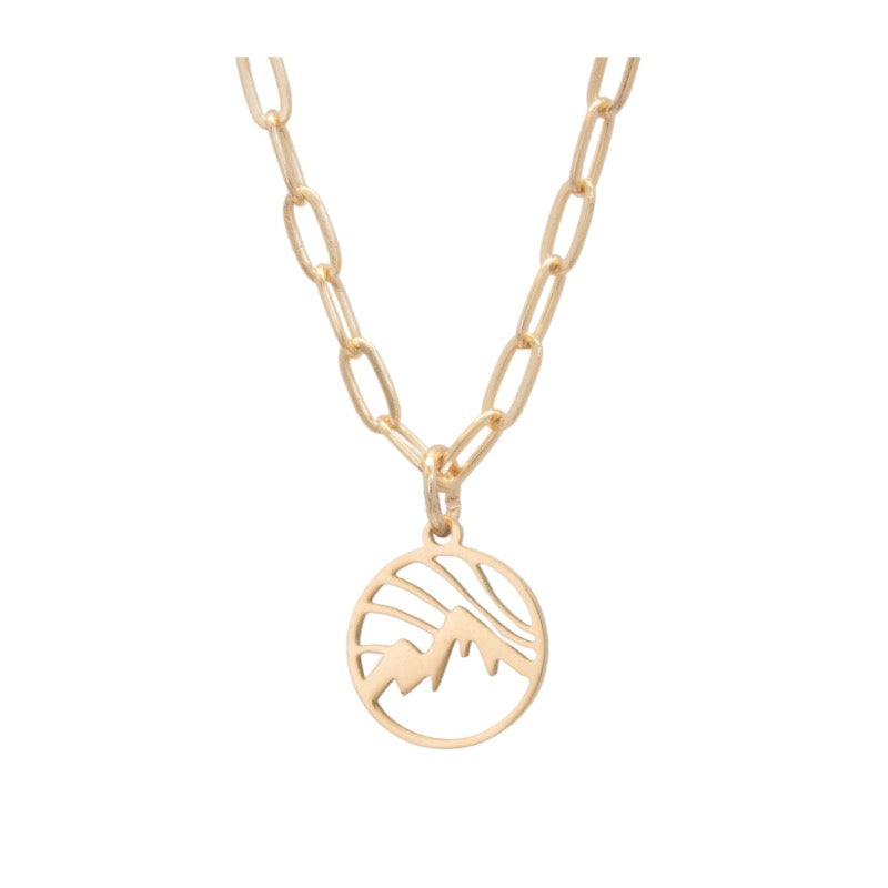 KC Gifts Northern Lights Mountain Necklace