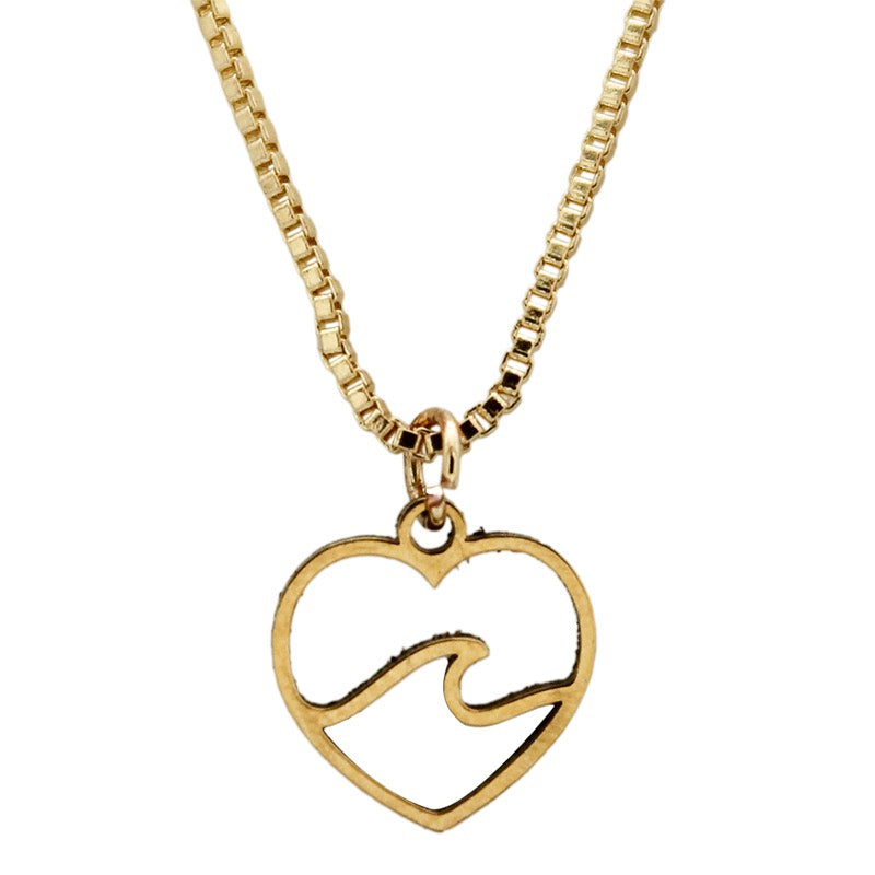 KC Heart Wave Necklace