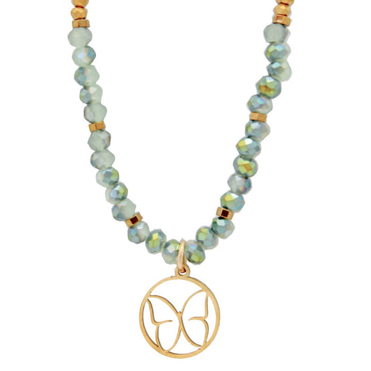 KC Necklace Butterfly with Beads