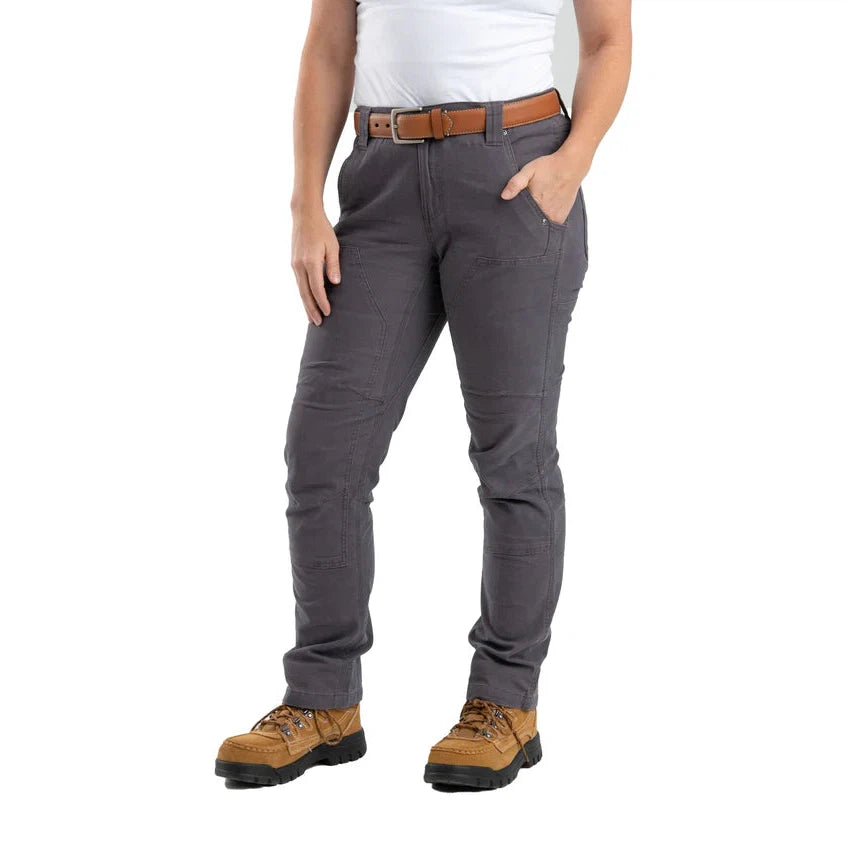 Berne Women's Flex Softstone Double Front Duck Pant - Brown Duck - Irvine Tack & Western Wear