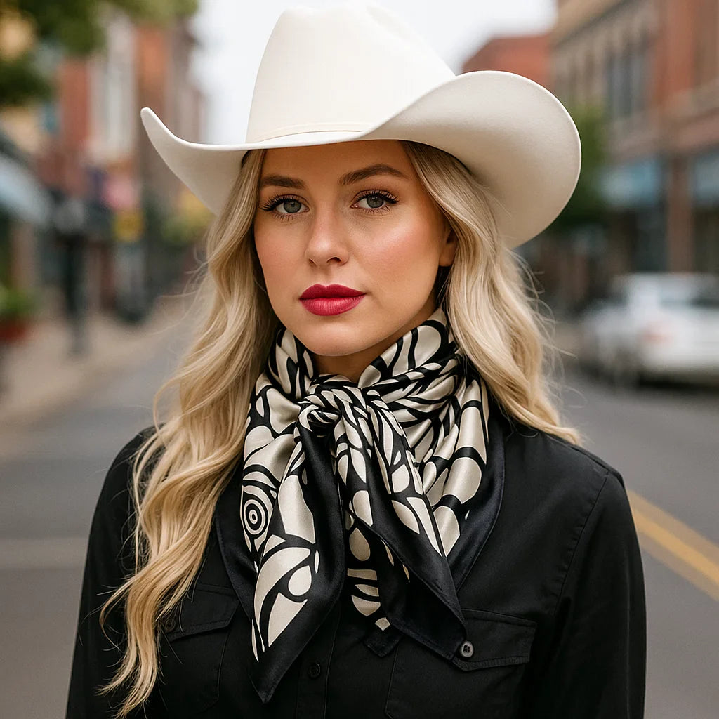 Rodeo Drive 35x35 Wild Rags / Scarf - Floral, Paisley, Multi Pattern, Safari