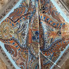 Rodeo Drive 35x35 Wild Rags / Scarf - Floral, Paisley, Multi Pattern, Safari