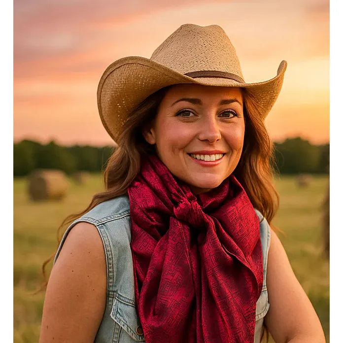 Rodeo Drive 42x42" Jacquard Wild Rags / Scarf - Multiple Colours