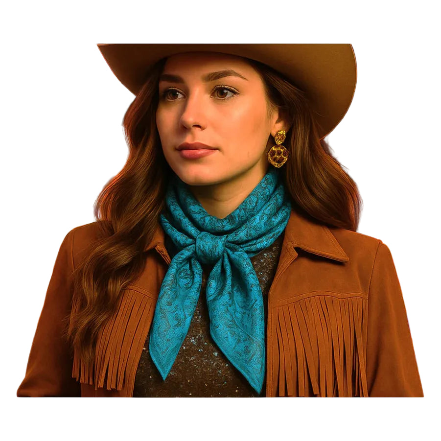 Rodeo Drive 35x35" Jacquard Wild Rags / Scarf - Multiple Colours