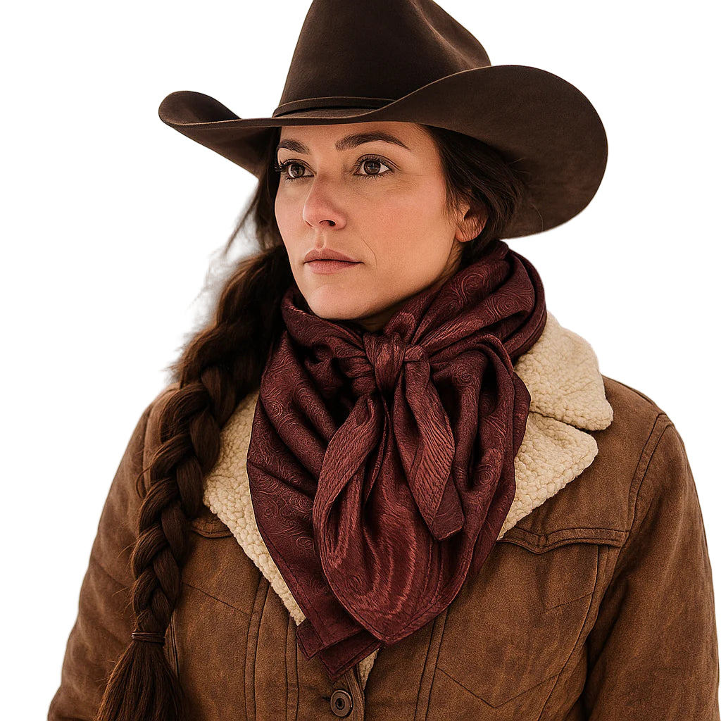 Rodeo Drive 35x35" Jacquard Wild Rags / Scarf - Multiple Colours