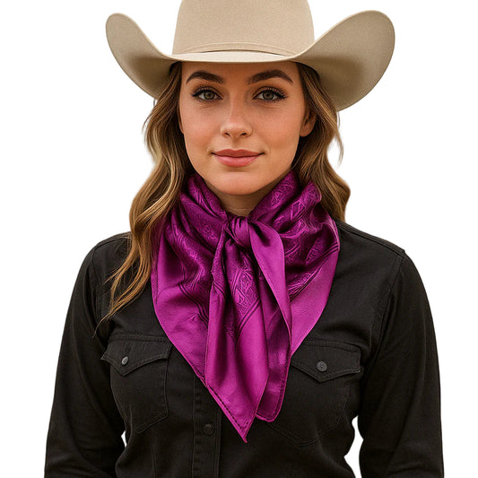Rodeo Drive 35x35" Jacquard Wild Rags / Scarf - Multiple Colours