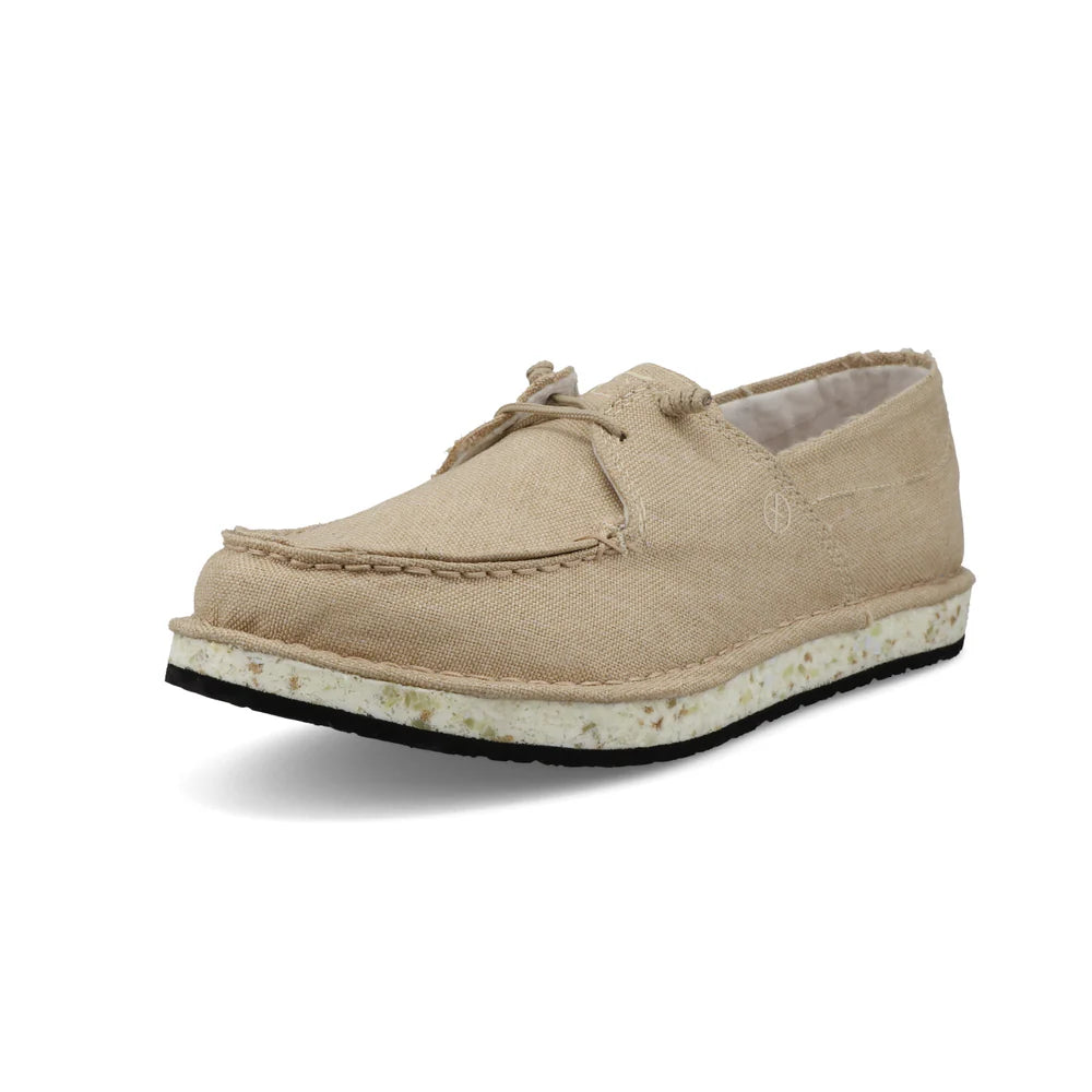 Twisted X Ladies Circular Boat Shoe - Light Tan