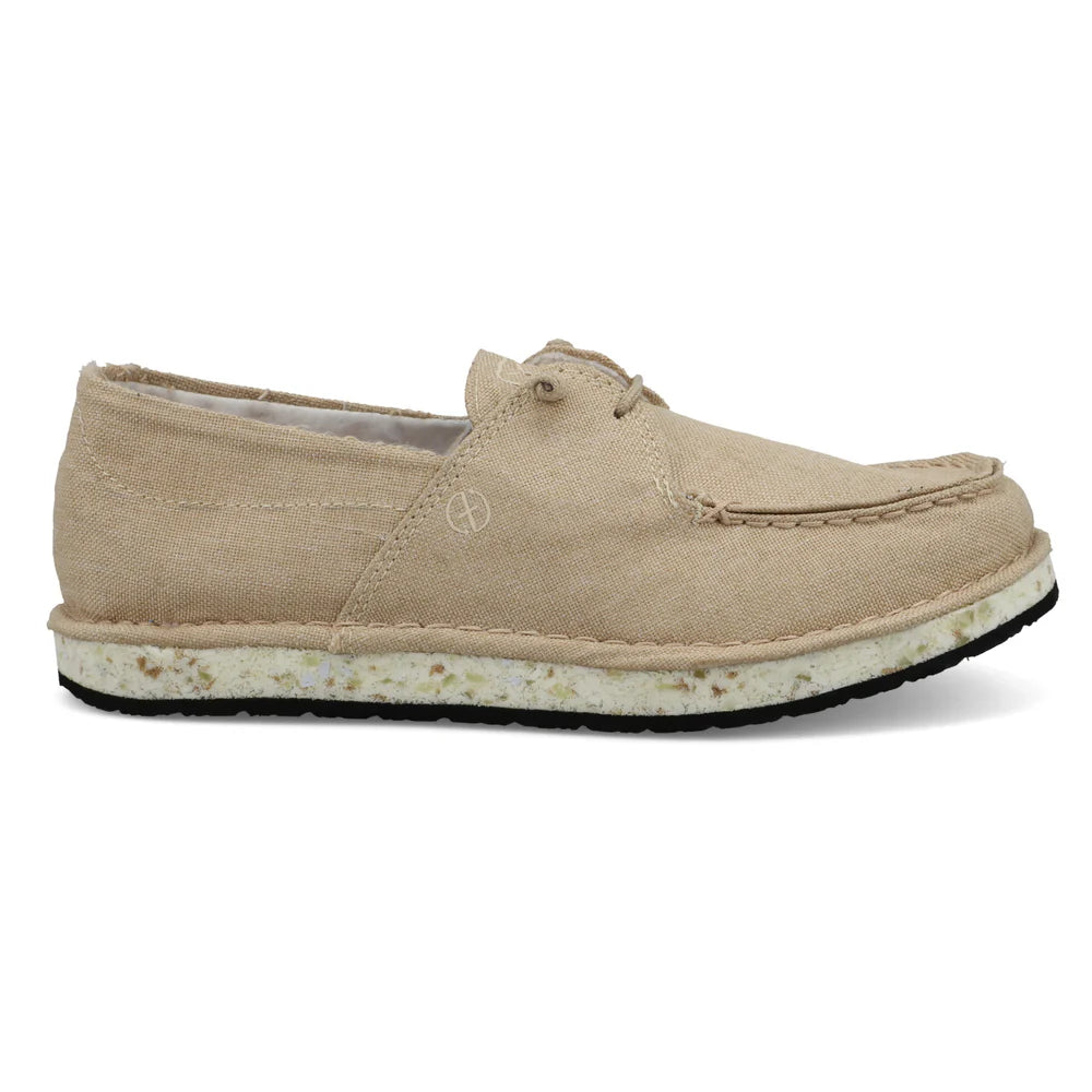 Twisted X Ladies Circular Boat Shoe - Light Tan